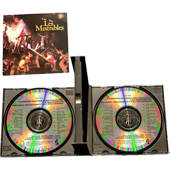 Les Miserables 2x CD 1987 CMI (Original Broadway Cast Recording) - Picture 6 of 12